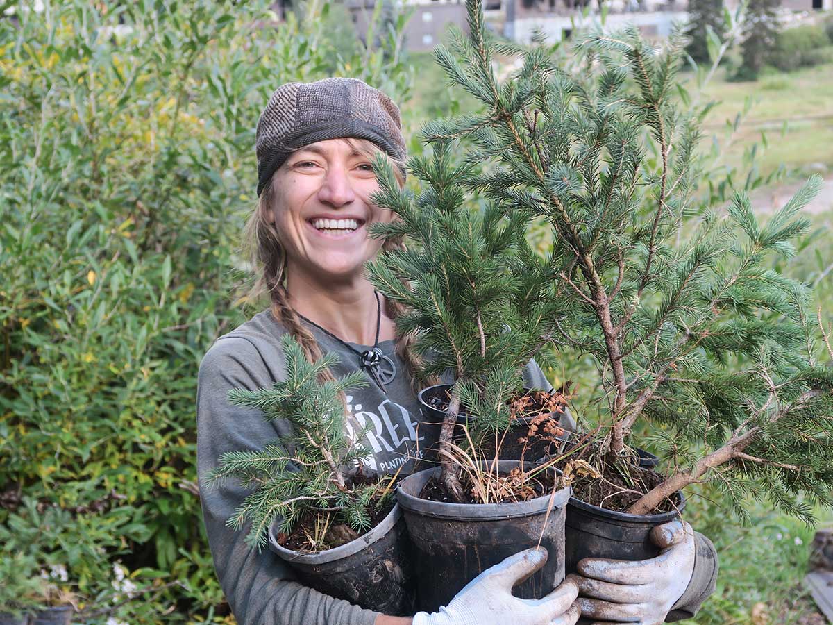Happy Person with Tree  